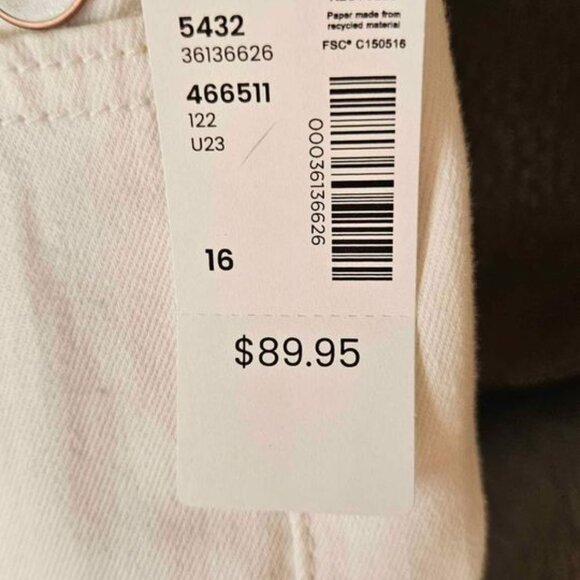 Denim White Shortalls (overall shorts) - Picture 3 of 3